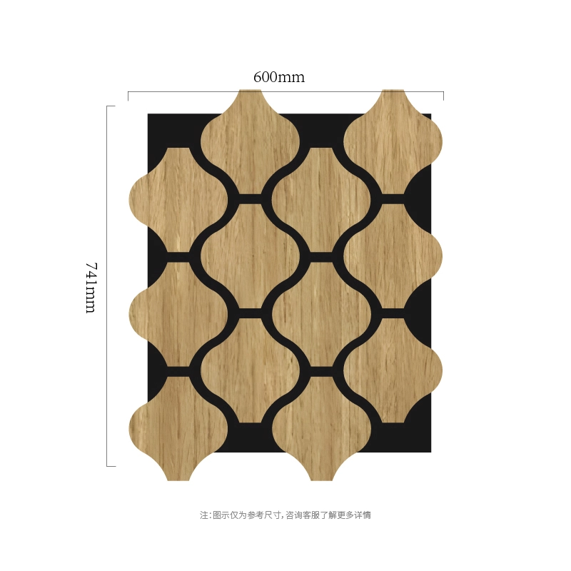 Clover Chain модулдук MDF-на-ПЕТ акустикалык дубал панели Clover Chain модулдук MDF-на-ПЕТ акустикалык дубал панели
