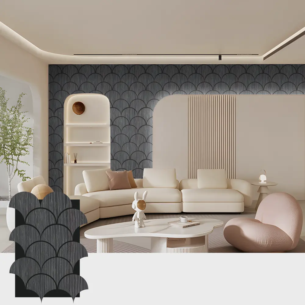 Ички мейкиндиктер үчүн Grooved Wood акустикалык панелдер